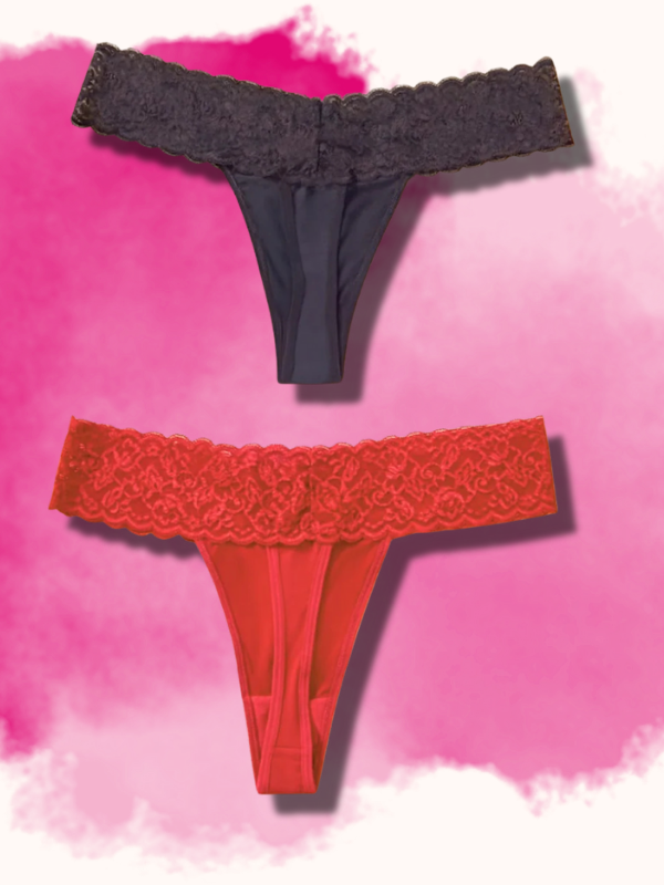 Kadın 2'li Dantelli Seksi Tanga